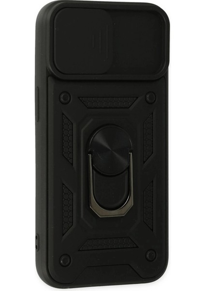 iPhone 14 Kılıf Pars Lens Yüzüklü Silikon - Siyah fiyatları