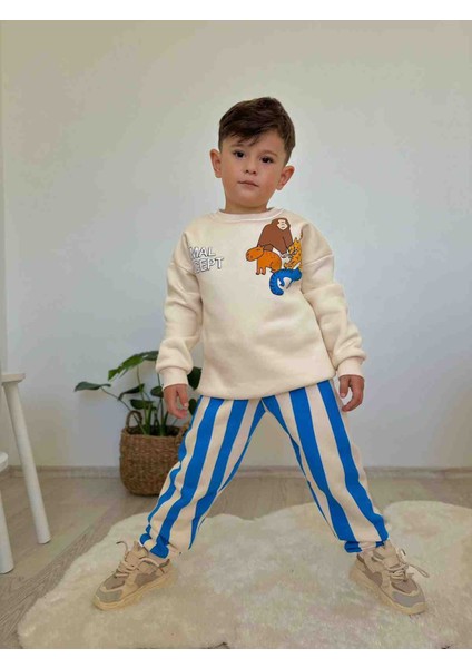 Afacan Çocuk Giyimden Jelibom Marka Erkek Çocuk 3 Iplik Alt Üst Takim