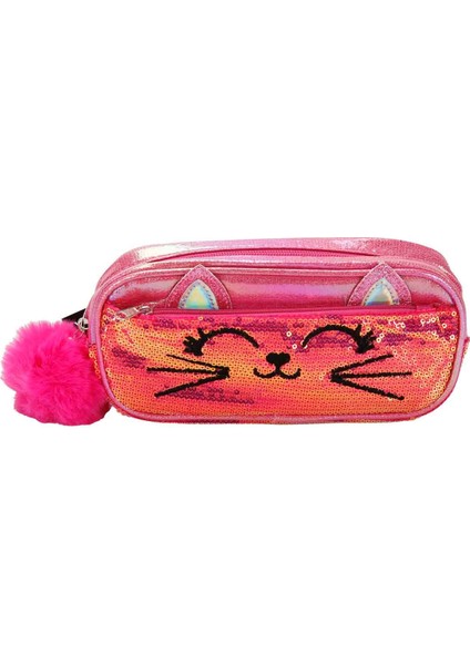 Bear &amp; Deer Kedi Desenli Kalem Kutusu BD-KCS225 - Pembe