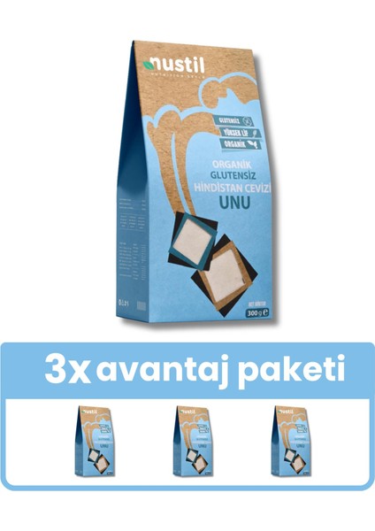 Organik Hindistan Cevizi Unu 300G X3