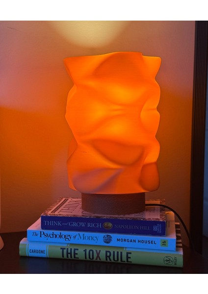 Soyut Buruşuk Lamba - Benzersiz Modern Masa Lambası