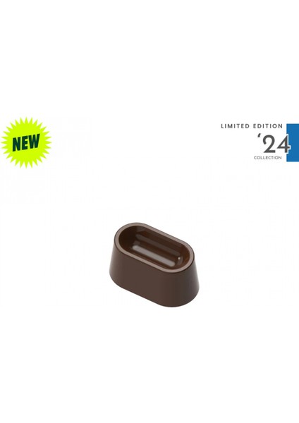 Polikarbon Oval Pralin Çikolata Kalıbı 14.5 gr | CM-4064
