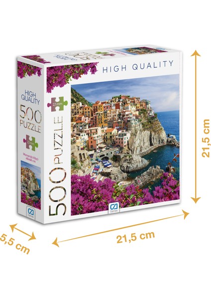 Manarola Köyü - 500 Parçalı Puzzle