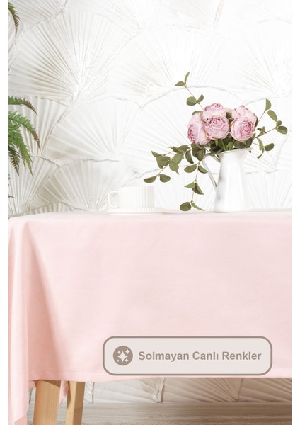 Soft Masa Örtüsü Kadife Dikdörtgen (150X220 Cm) Pudra fiyatları