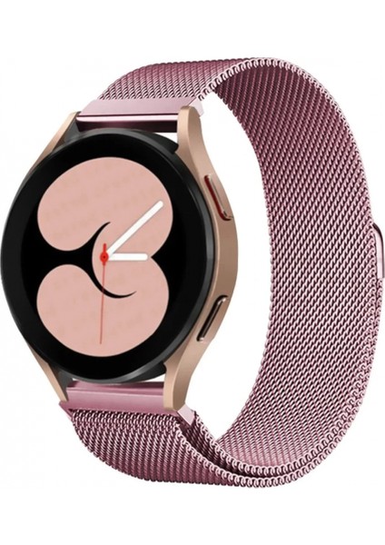 Samsung Galaxy Watch 4 Metal Mıknatıslı Kordon - Rose