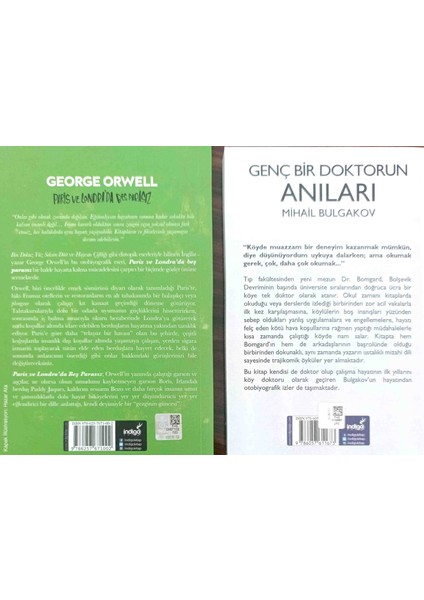 Indigo Kitap Genç Bir Doktorun Anıları - Paris ve Londra'da Beş Parasız fiyatları