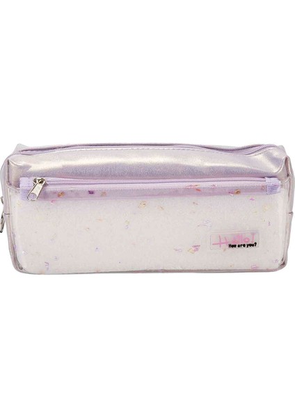 Bear &amp; Deer Hello Yazılı Kalem Kutusu BD-KCS228 - Mor