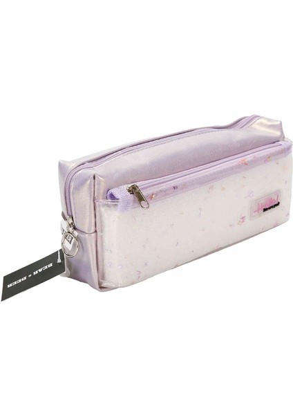 Bear &amp; Deer Hello Yazılı Kalem Kutusu BD-KCS228 - Mor fiyatları