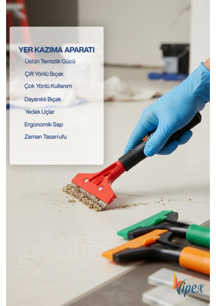 Yer Kazıma Aparatı Seti (Sap ve Jilet)