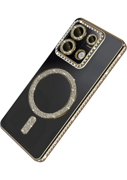 Xiaomi Redmi Note 13 Pro 4g Joke Simli Magneticsafe Kılıf - Gold fırsatları