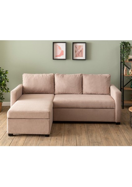 Kado Yataklı Köşe Koltuk Takımı - Bohem Vizon fırsatları