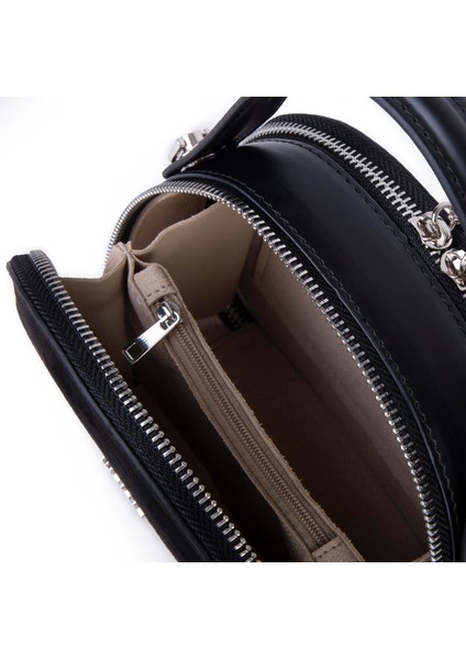 Mini Kadın El ve Çapraz Çanta (17X17 Cm) Siyah Süet fırsatları