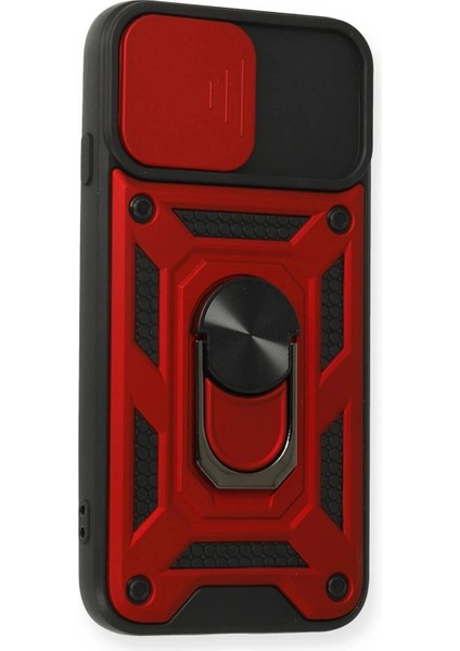 iPhone 6 Kılıf Pars Lens Yüzüklü Silikon - Kırmızı fiyatları