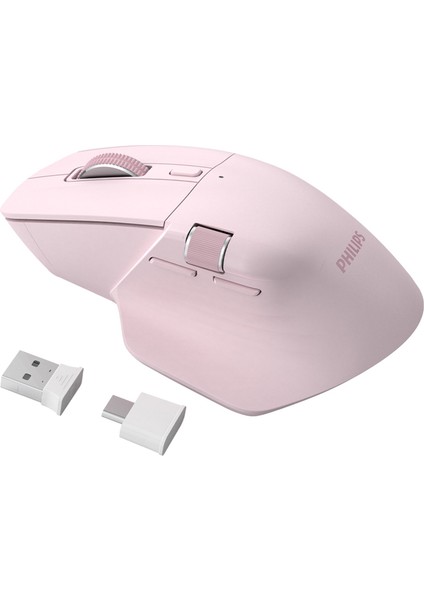 SPK7858 Bluetooth 5.0 4000DPI Şarjlı Sessiz Hızlı Kaydırma Kablosuz Mouse Pembe fiyatları