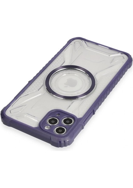 iPhone 11 Pro Max Kılıf Prag Magneticsafe Kapak - Derin Mor modelleri