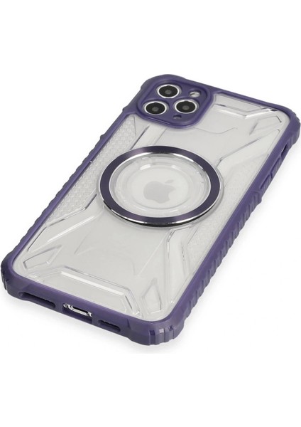 iPhone 11 Pro Max Kılıf Prag Magneticsafe Kapak - Derin Mor fırsatları