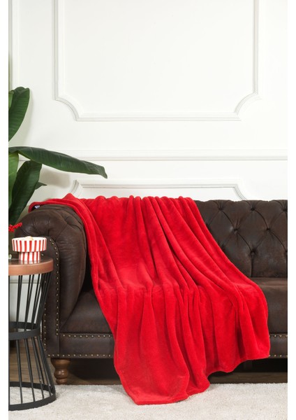 Enjoy Wellsoft Tv Battaniyesi (100X170 Cm) Kırmızı