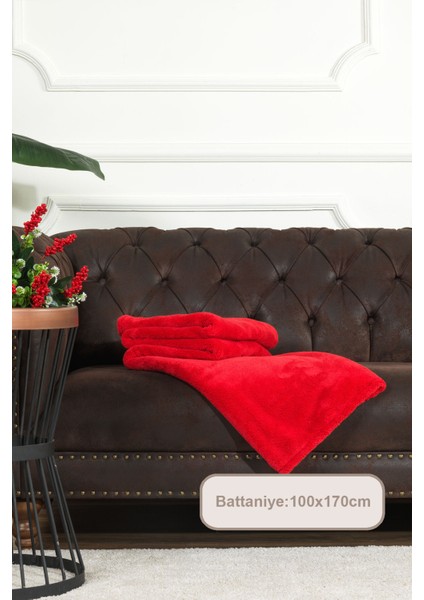 Enjoy Wellsoft Tv Battaniyesi (100X170 Cm) Kırmızı modelleri