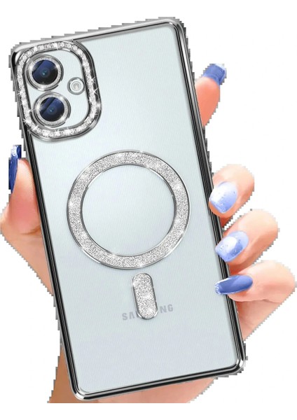 Samsung Galaxy A06 Joke Simli Magneticsafe Kılıf - Siyah fiyatları