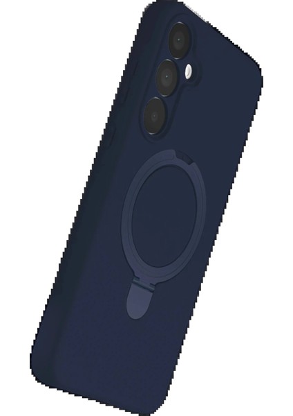 Samsung Galaxy A15 4g Regal Magsafe Standlı Kapak - Lacivert modelleri