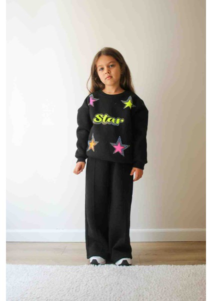 Afacan Çocuk Giyimden Jelibom Marka 3 Iplik Kız Çocuk Alt Üst Takım fiyatları