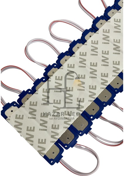 12 Volt 3’lü Lensli 3 Watt 3030 Reklamcı Modül LED Turkuaz (10 Adet) modelleri