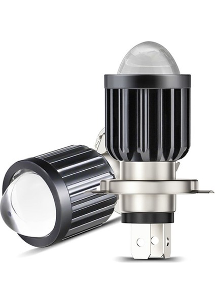 Mercekli LED Motosiklet Far Ampulü 12V H4 35/35W P43T ( Beyaz ) 1 Adet fiyatları