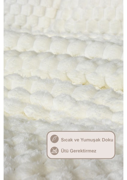 Polen Battaniye Seti Tek Kişilik Wellsoft 2 Parça (180X240 Cm) Ekru fırsatları