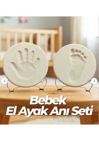 Bebek Çocuk Anı Seti Ayak Izi El Izi Hatıra Oluşturma Kili Geleceğe Not Bırak