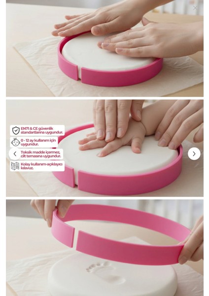 Bebek Çocuk Anı Seti Ayak Izi El Izi Hatıra Oluşturma Kili Geleceğe Not Bırak modelleri