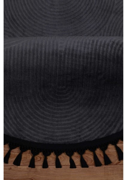 Rölyef Joy Daire Vizon Kaymaz Taban Kesme Halı Pon Pon Saçak modelleri