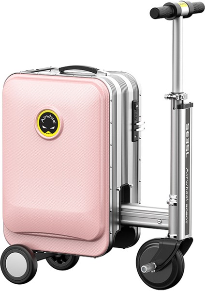 SE3SL Elektrikli Binilebilir Scooter Valiz - Pembe