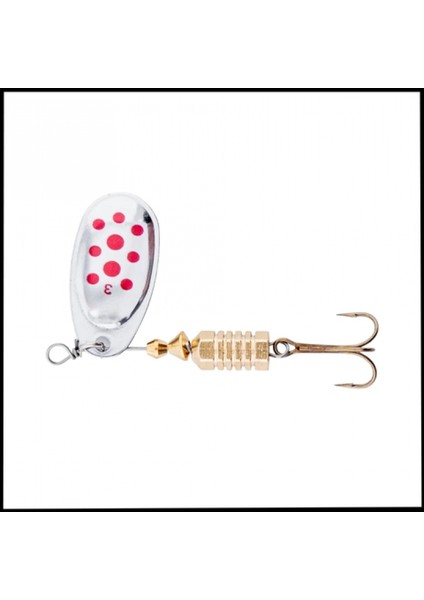 Uyguna-Yakala Gümüş Kırmızı 7g-Alabalık/turna/levrek Olta Kaşığı Döner Kaşık -KAS.732