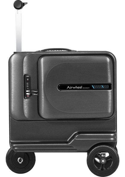 SE3T Elektrikli Binilebilir Scooter Valiz Siyah