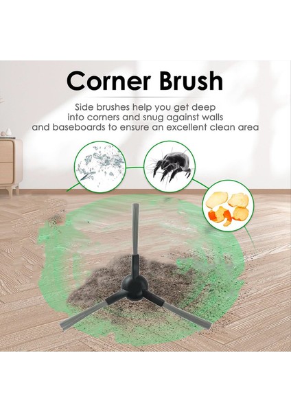 E30 Ultra / Trouver Temizleyici Parçalarının Değiştirilmesi Için 10 Adet Yan Fırça (Yurt Dışından) indirimleri