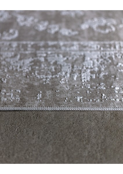 Aubane Iplik Boyalı Kadife Halı - Koyu Gri - 120X180 cm indirimleri