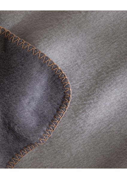 Lorven Çift Kişilik Jakarlı Pamuklu Battaniye - Gri/bej indirimleri