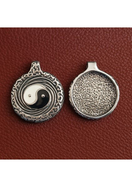 Paslanmaz Çelik Denge Tai Chi Ying Yang Kolye indirimleri