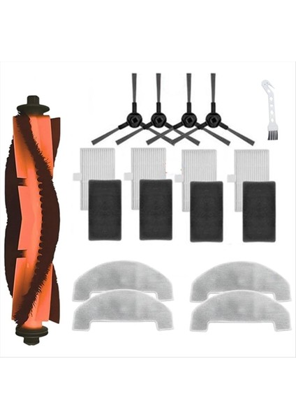 E10/E20 Plus Elektrikli Süpürge Aksesuarları, Ana Yan Fırça, Filtre, Paspas Pedi Için Yedek Parça (Yurt Dışından)