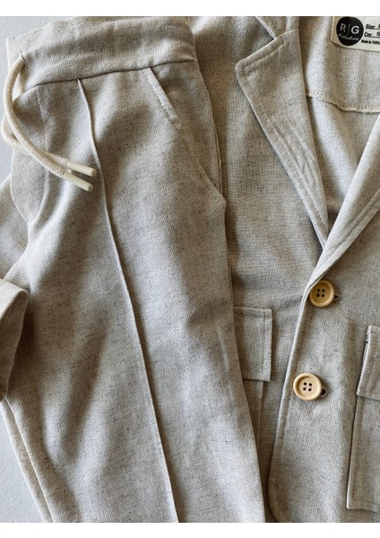 Genç Erkek %100 Keten Kumaş Takım Elbise, 3'lü Takım_RG3361 modelleri
