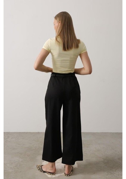 Kemer Pens Detaylı Pantolon - Siyah fırsatları