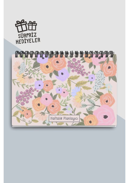 Haftalık Planlayıcı A5 Defter, Esnek Ince Karton Kapaklı, 1 Yıllık Planlayıcı, Pamuk Şeker indirimleri