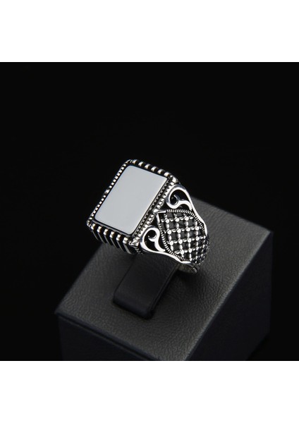 715 Siyah Zirkon Gümüş Yüzük fiyatları