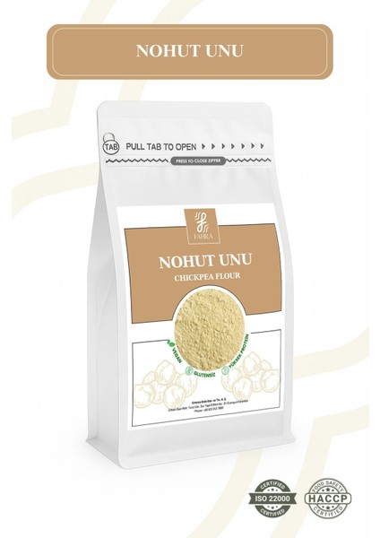 Doğal Nohut Unu 1000 G – Glutensiz, Katkısız