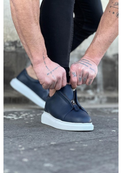 WG010 Lacivert Cilt Erkek Casual Ayakkabı modelleri