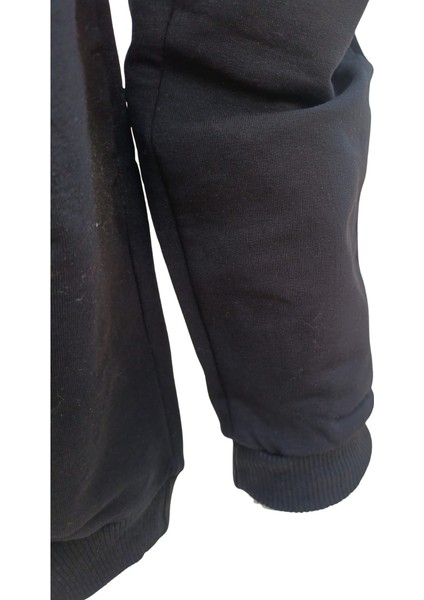 Kız Çocuk İkili Takım – Baskılı Kırmızı Siyah Sweatshirt ve Esnek Tayt | %100 Pamuk Şardonlu Kumaş fırsatları