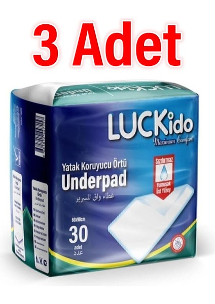 x 3 Adet Maximum Comfort Yatak Koruyucu Örtü ( 60CM - 90 cm )