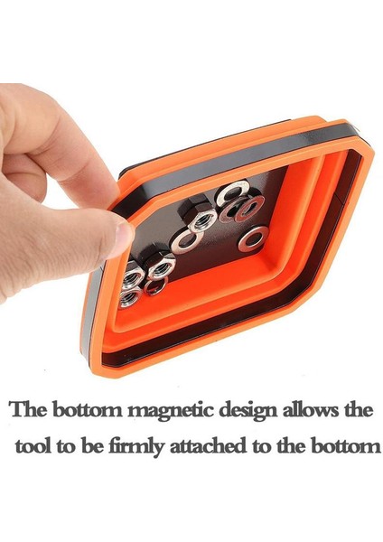 Renkli Kare Silikon Katlanabilir Manyetik Parçalar Tepsi (Yurt Dışından) modelleri