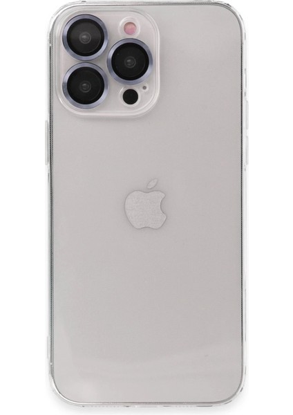 iPhone 13 Pro Max Kılıf Luko Lens Silikon - Sierra Blue