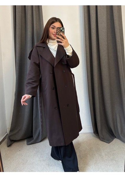 Astarlı Premium Kalite Tam Boy Trençkot